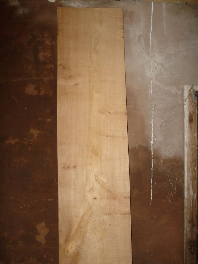 VERY LARGE AND THICK ELM BOARD SLAB 100" X 15" X 1.3" BOARD A