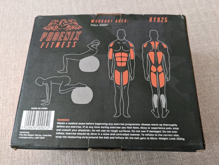 Phoenix Anti-Burst Fitness Ball, Brand New in Box