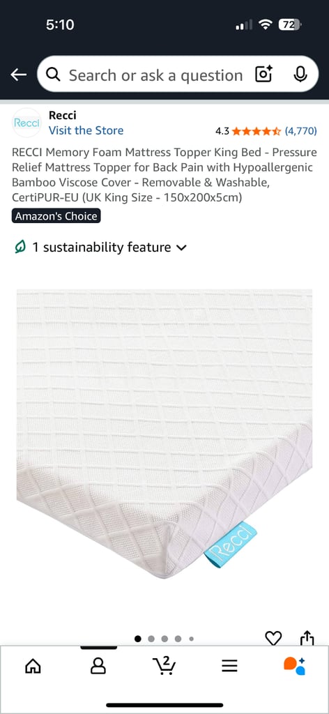 Memory Foam UK king size