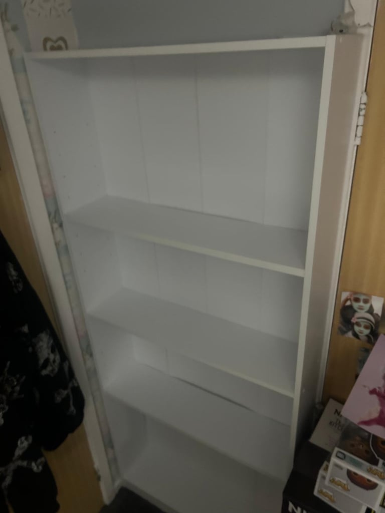 image for White tall book shelf
