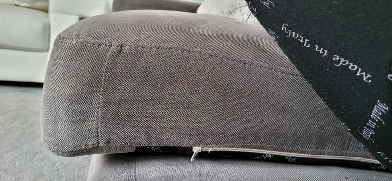 Luxury Designer Grey Textured Velvet 3 seater sofa, Made in Italy, (2 AVAILABLE) New Trend Concepts