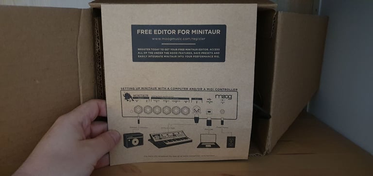 Moog Minitaur Boxed with rack ears