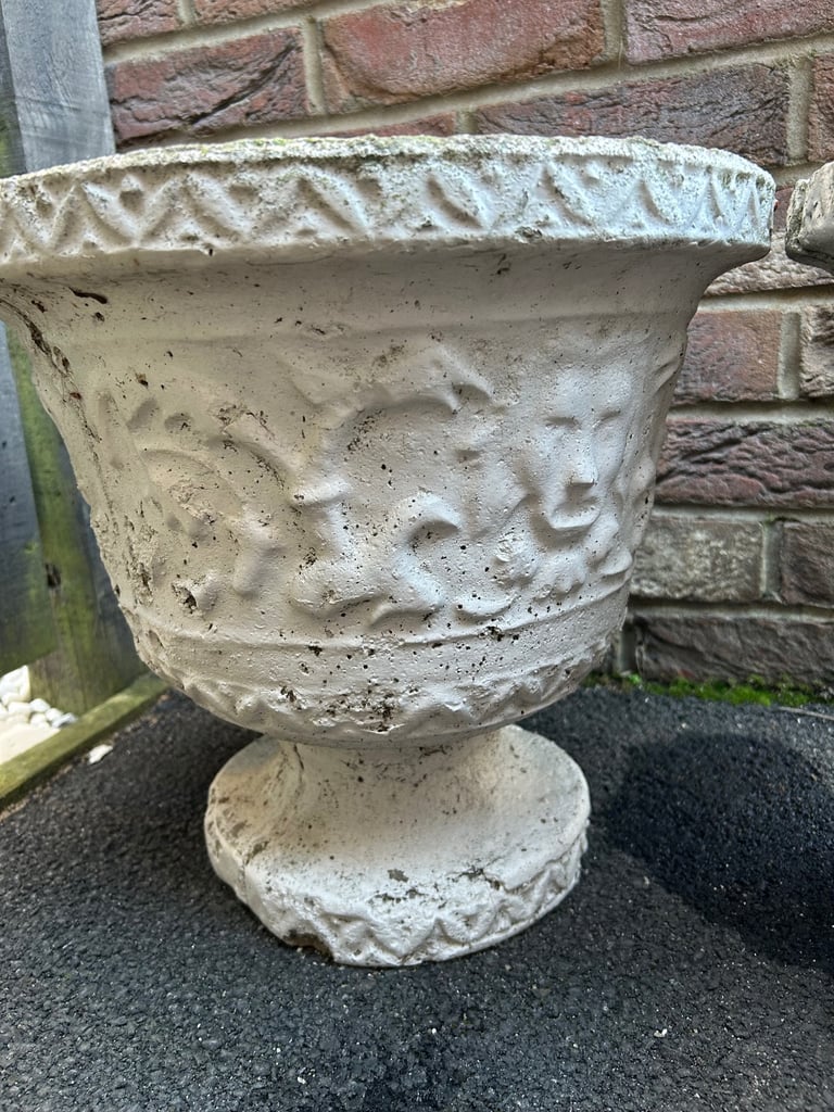 Vintage stone planters