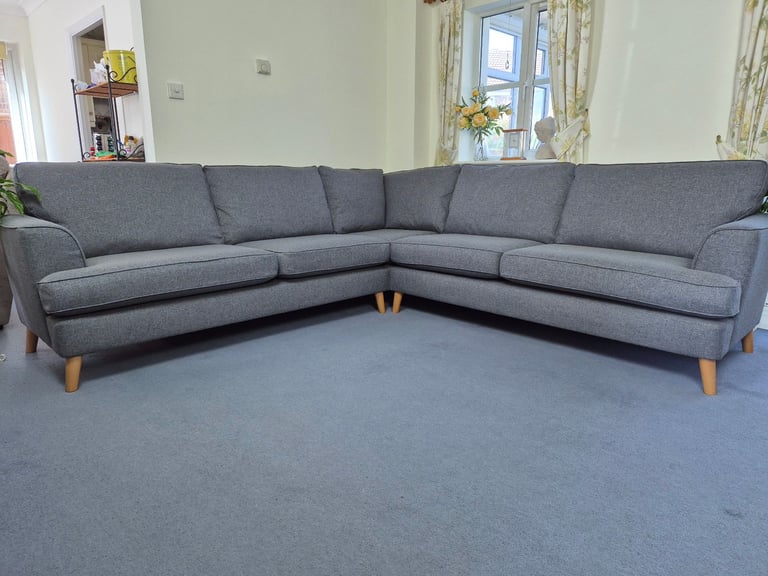 M&S Copenhagen Large Full Corner Sofa in Grey RRP £2799 *FREE LOCAL DELIVERY*