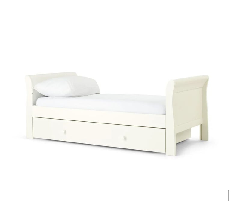 Mamas & Papas White Sleigh Bed Cot