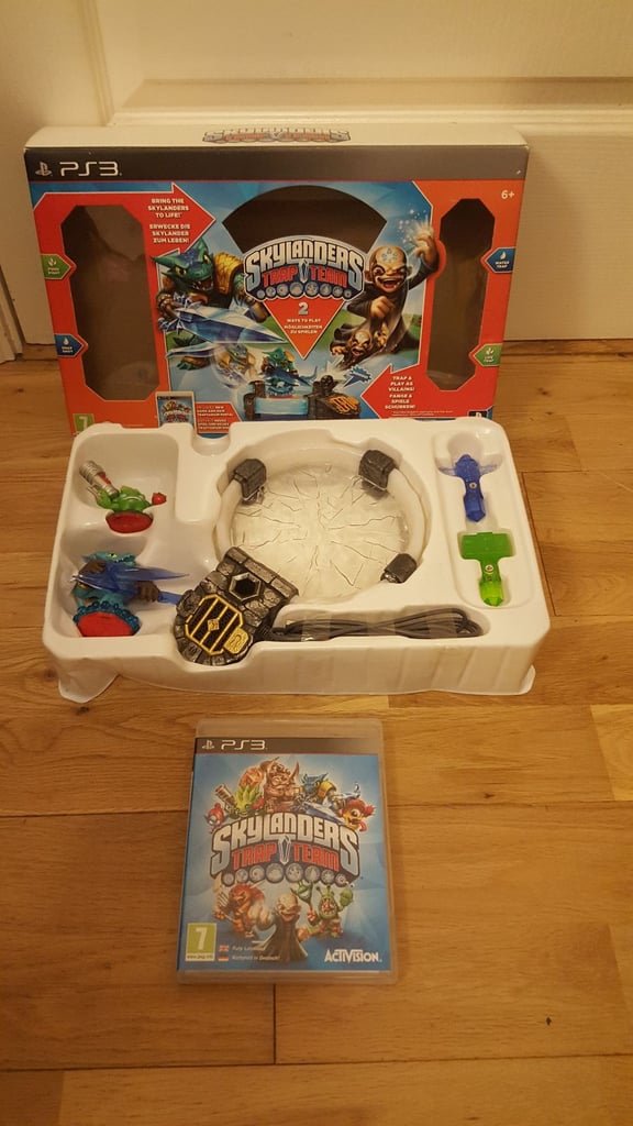ps3 playstation 3 skylanders trap team starter pack game portal & figures boxed unused