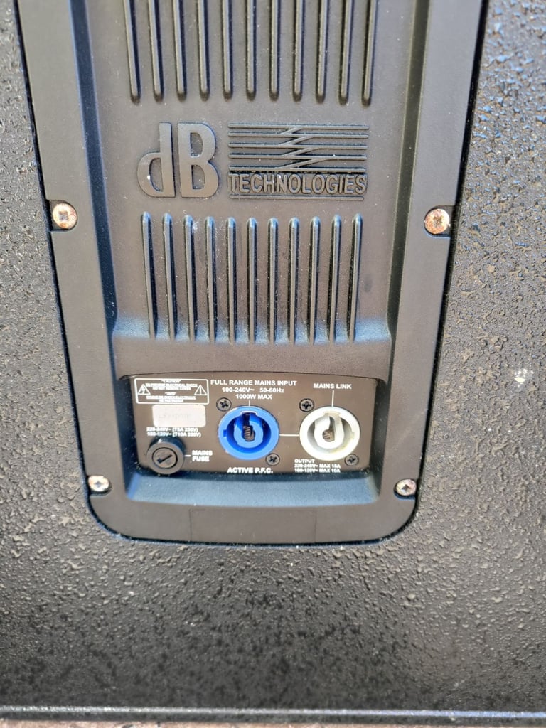 DB Technologies 4000W RMS Active PA System, DJ, Live band, rehearsal room, vocal PA, Youth Club