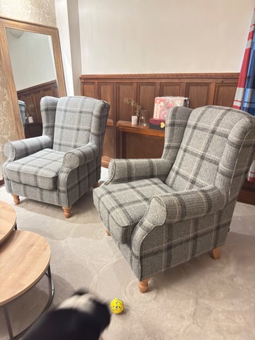 Sherlock Grande Next Sherlock Chair Grey Next Grey Tweedy Check