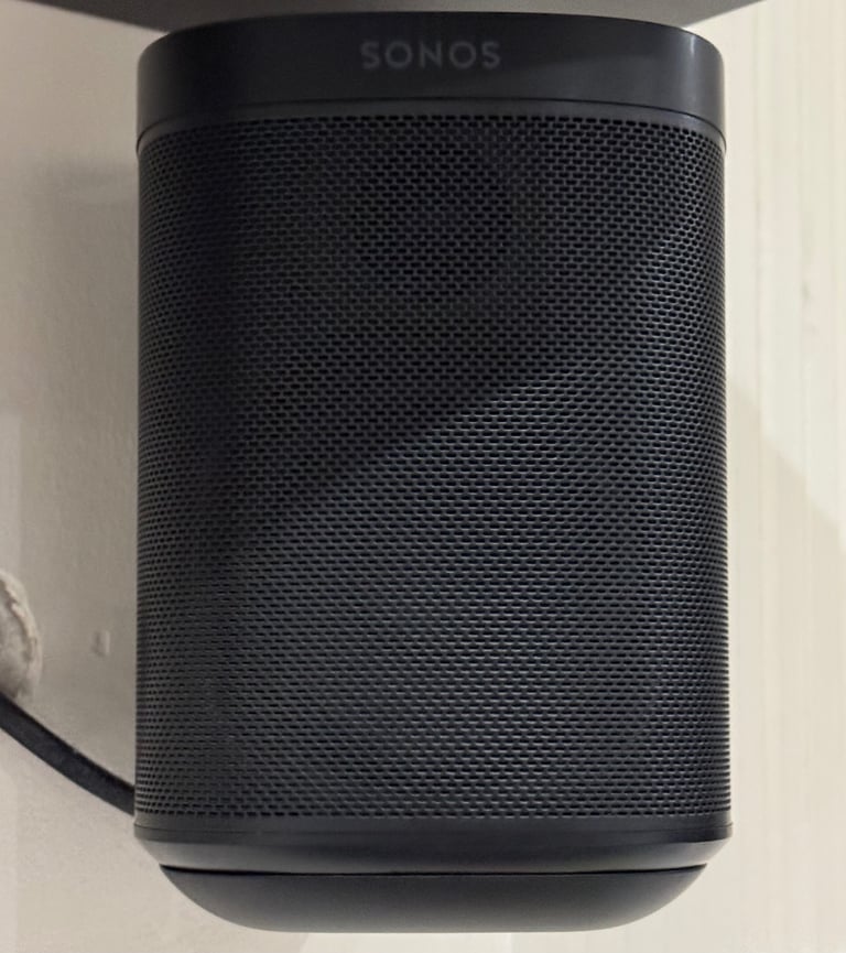 image for 2 X SONOS ONE GEN 2 SMART SPEAKERS ON FLEXSON WALL MOUNTS
