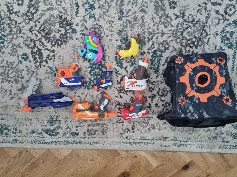 Nerf guns and accessories