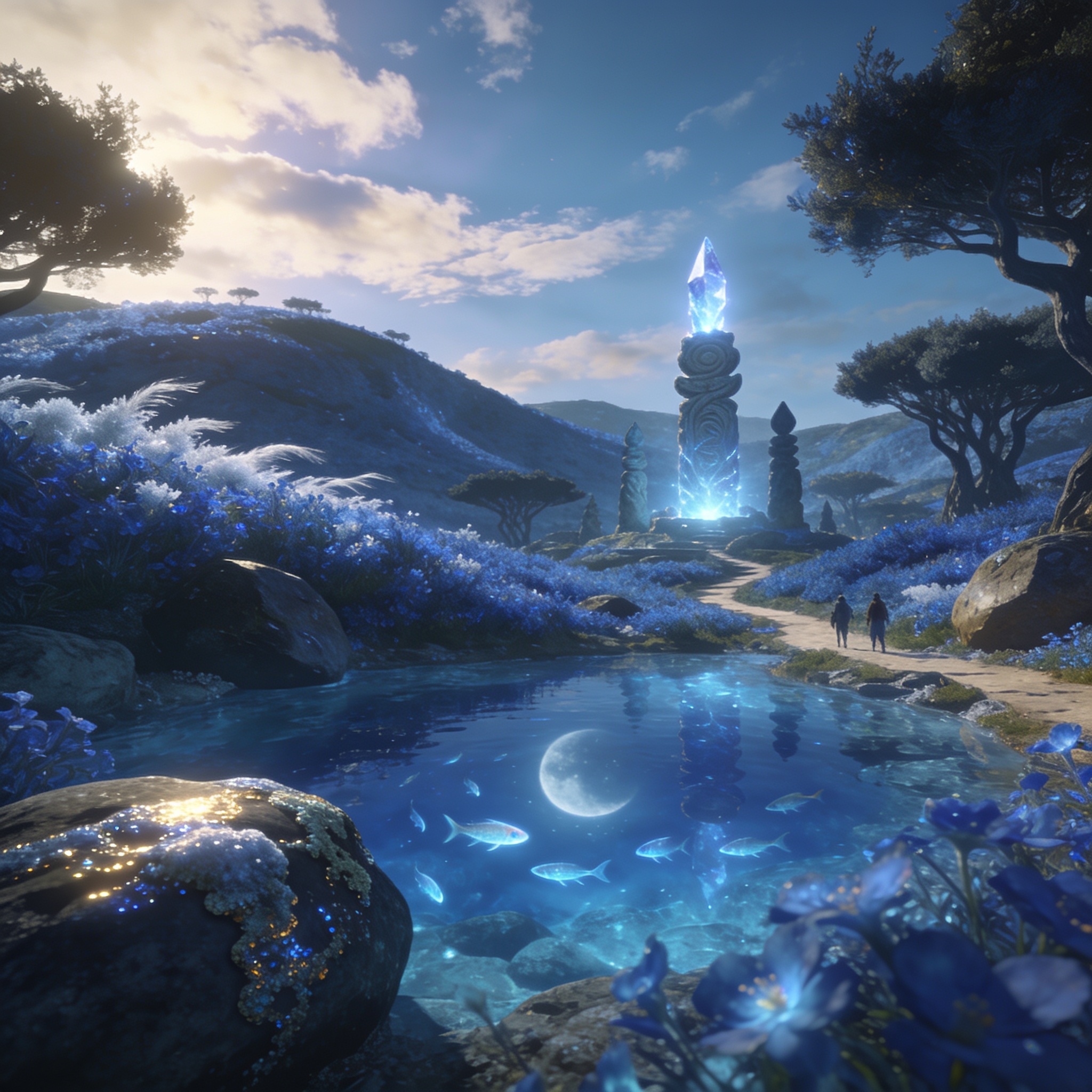 Concept art for Azure Glade