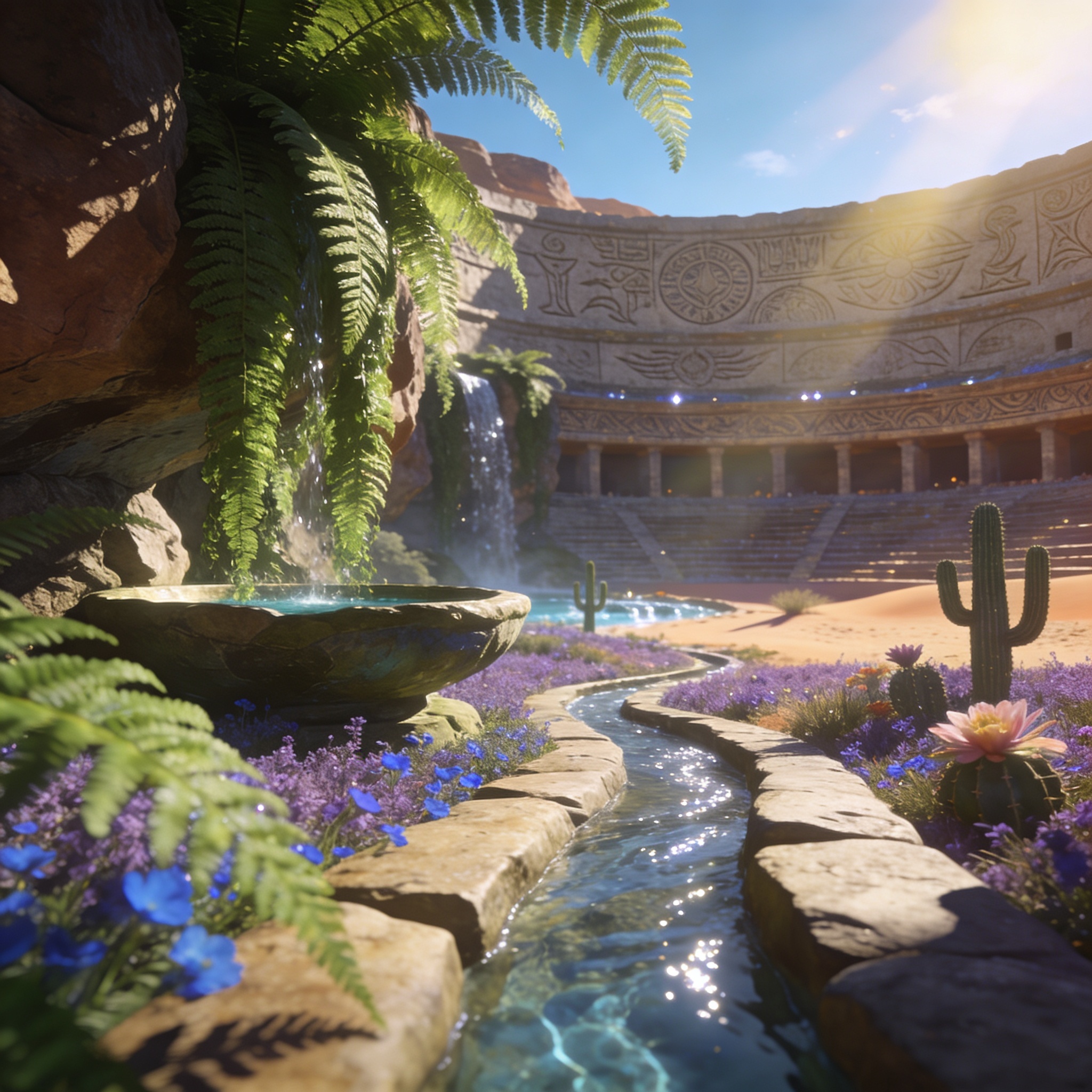 Concept art for The Mirage Court