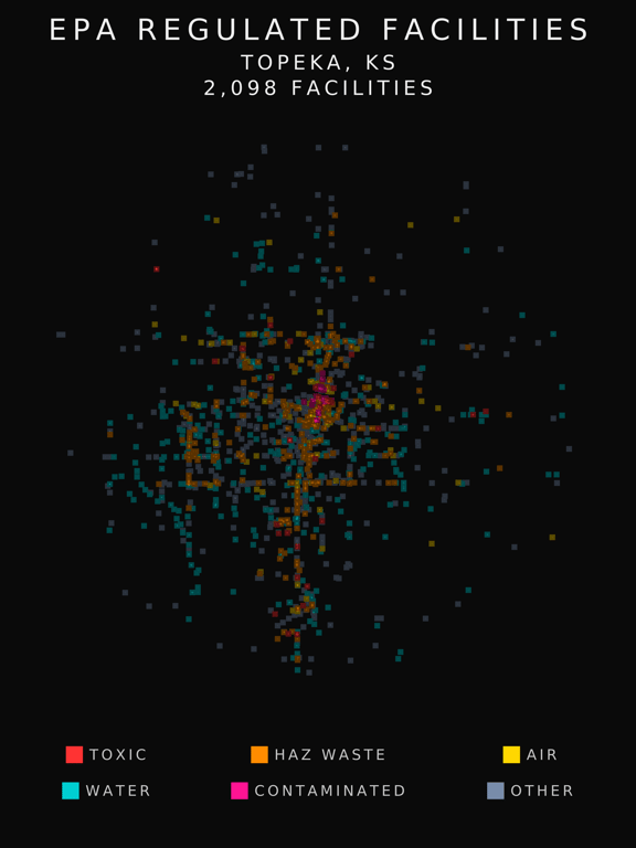 EPA facility radar for Topeka