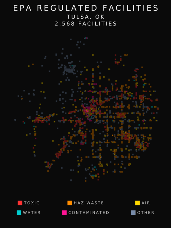 EPA facility radar for Tulsa