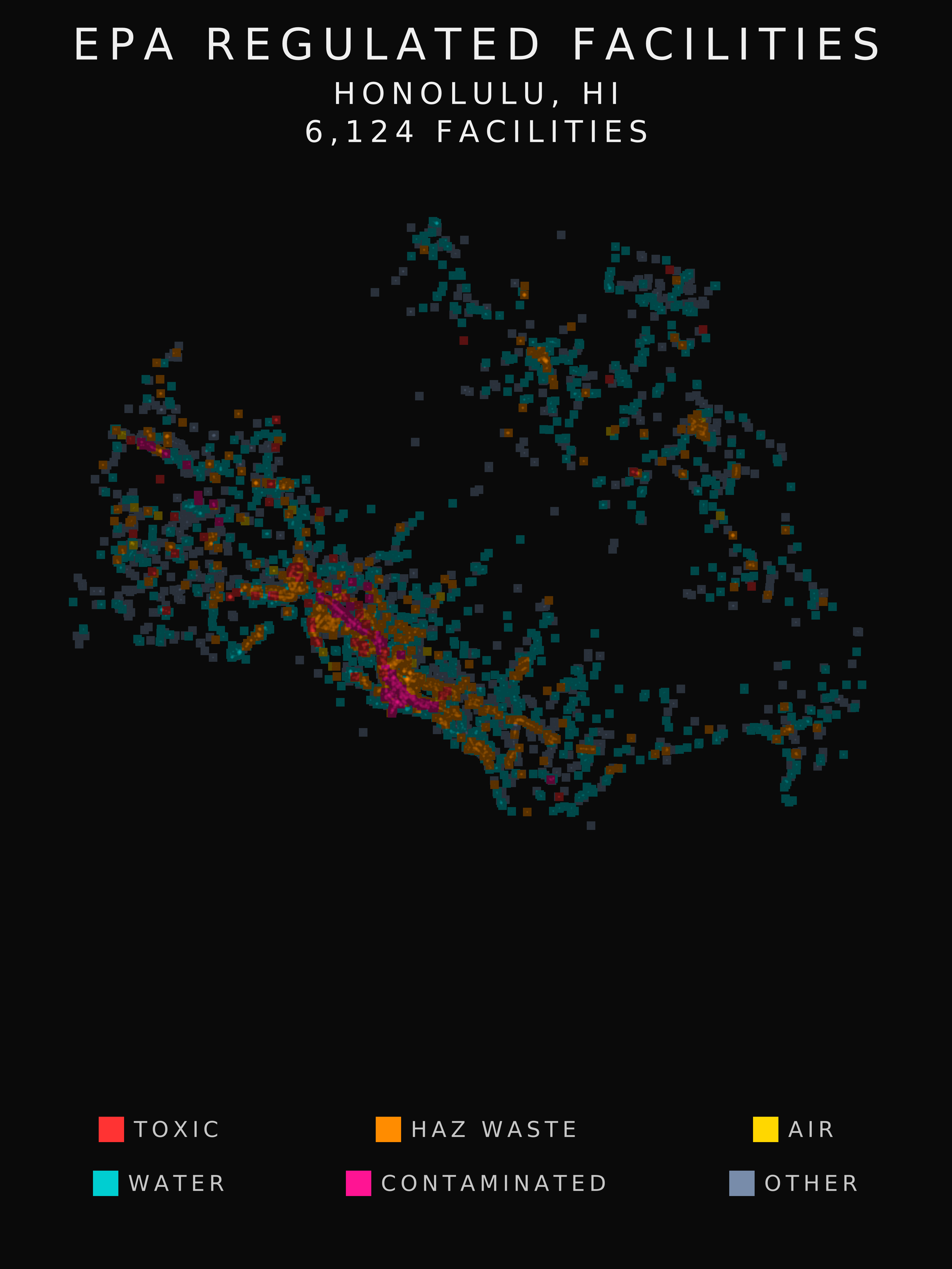 EPA facility radar for Honolulu