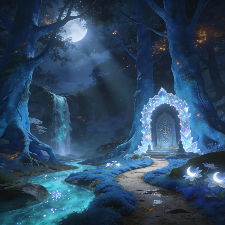 Concept art for Azure Alkaline Woods