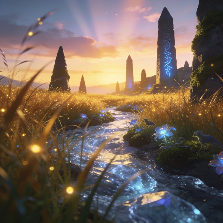 Concept art for The Shimmering Vale of Elderglow