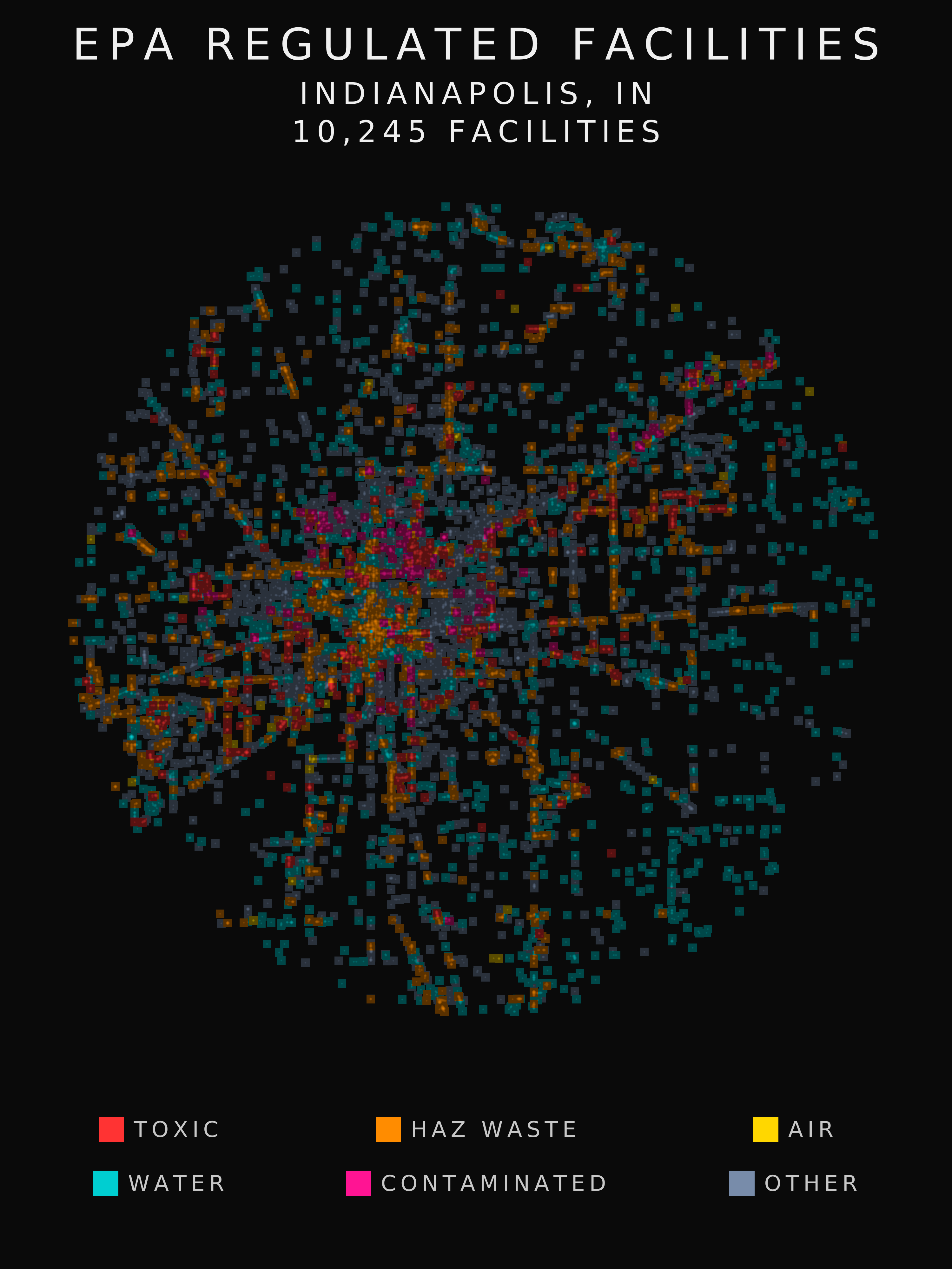 EPA facility radar for Indianapolis