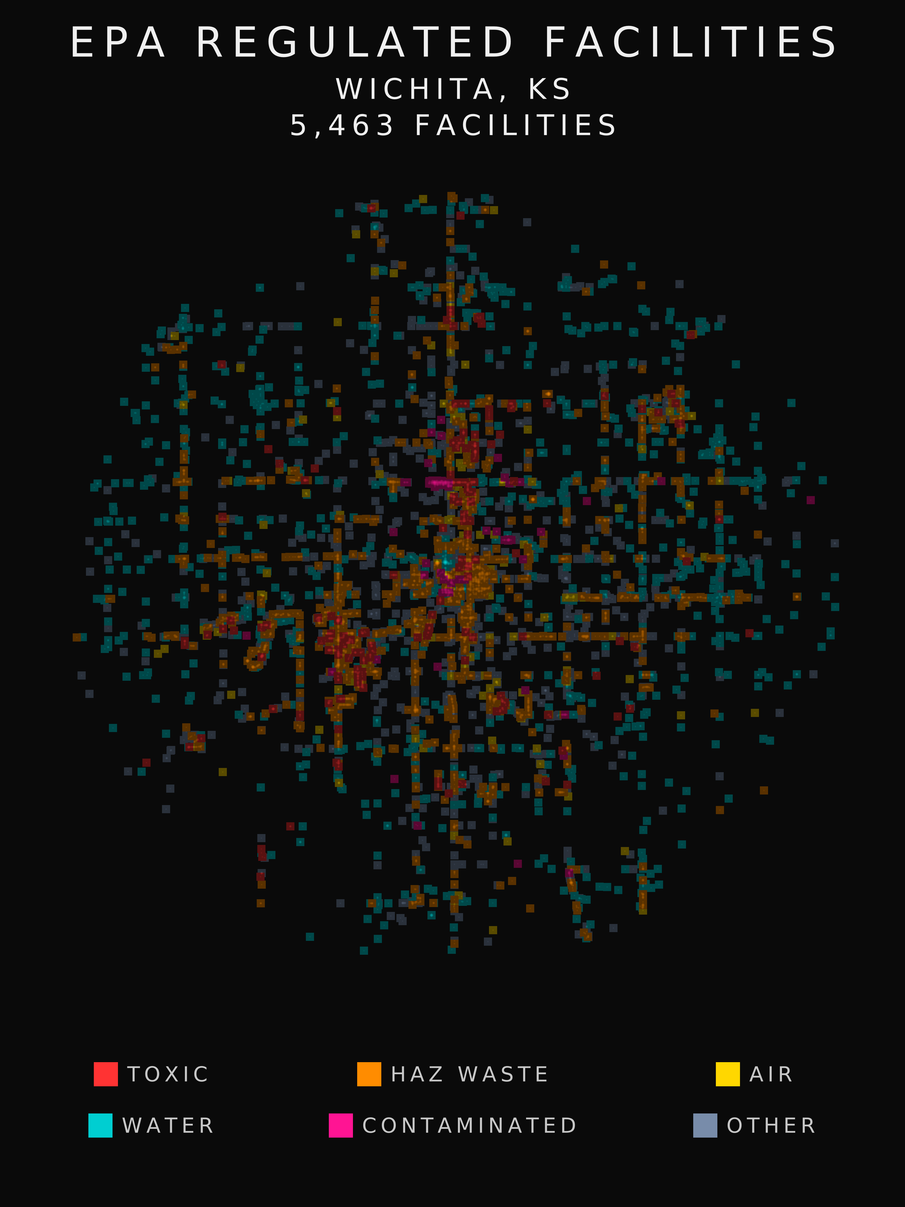 EPA facility radar for Wichita