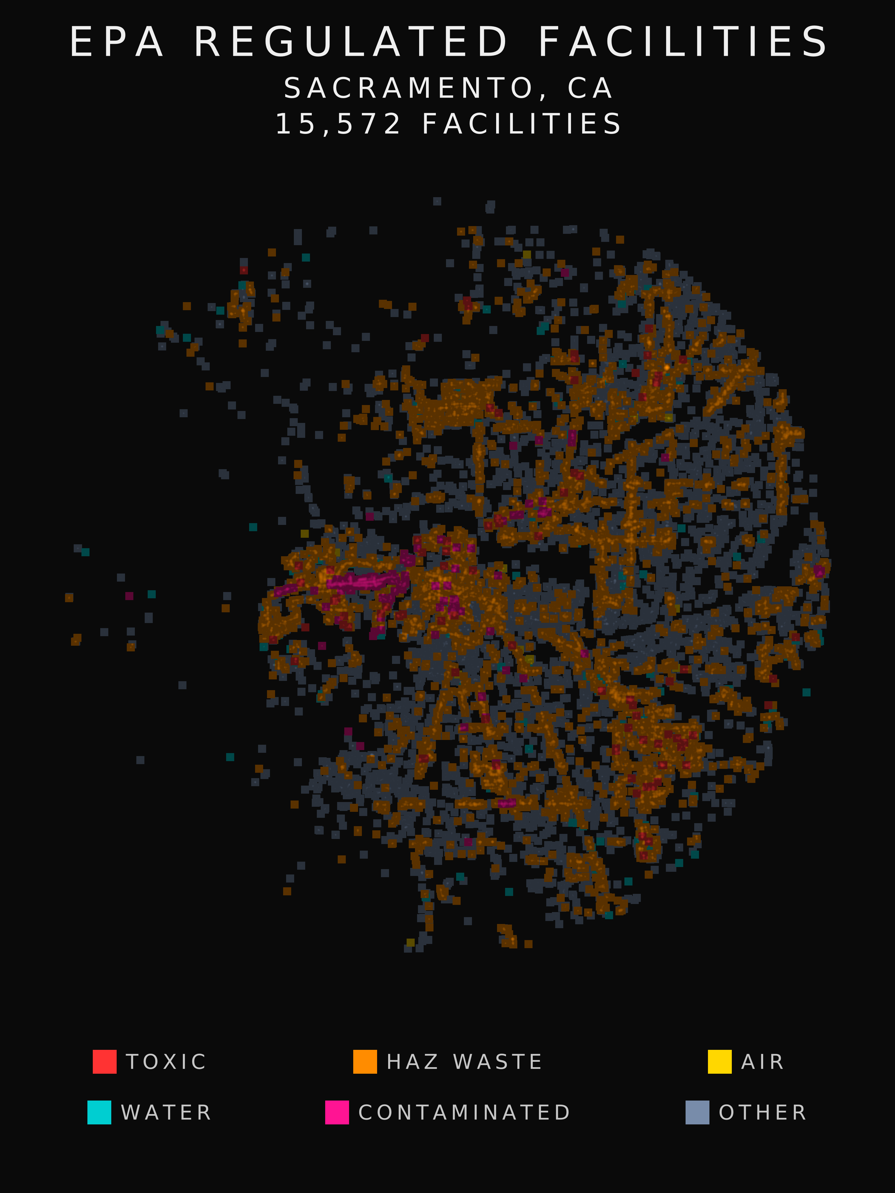 EPA facility radar for Sacramento