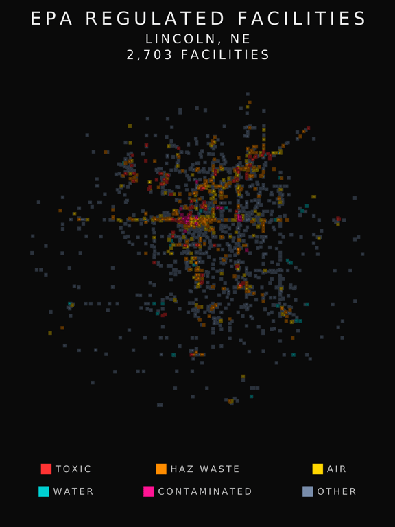 EPA facility radar for Lincoln
