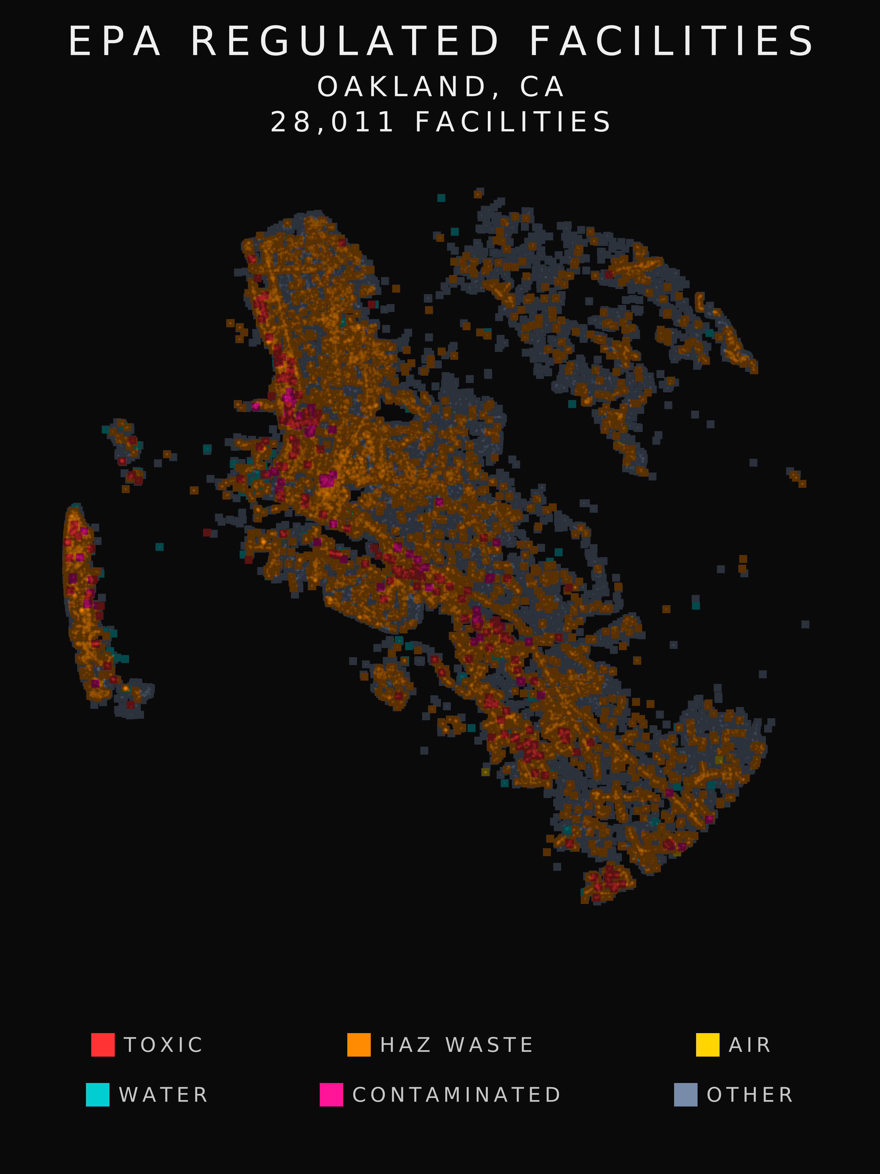EPA facility radar for Oakland
