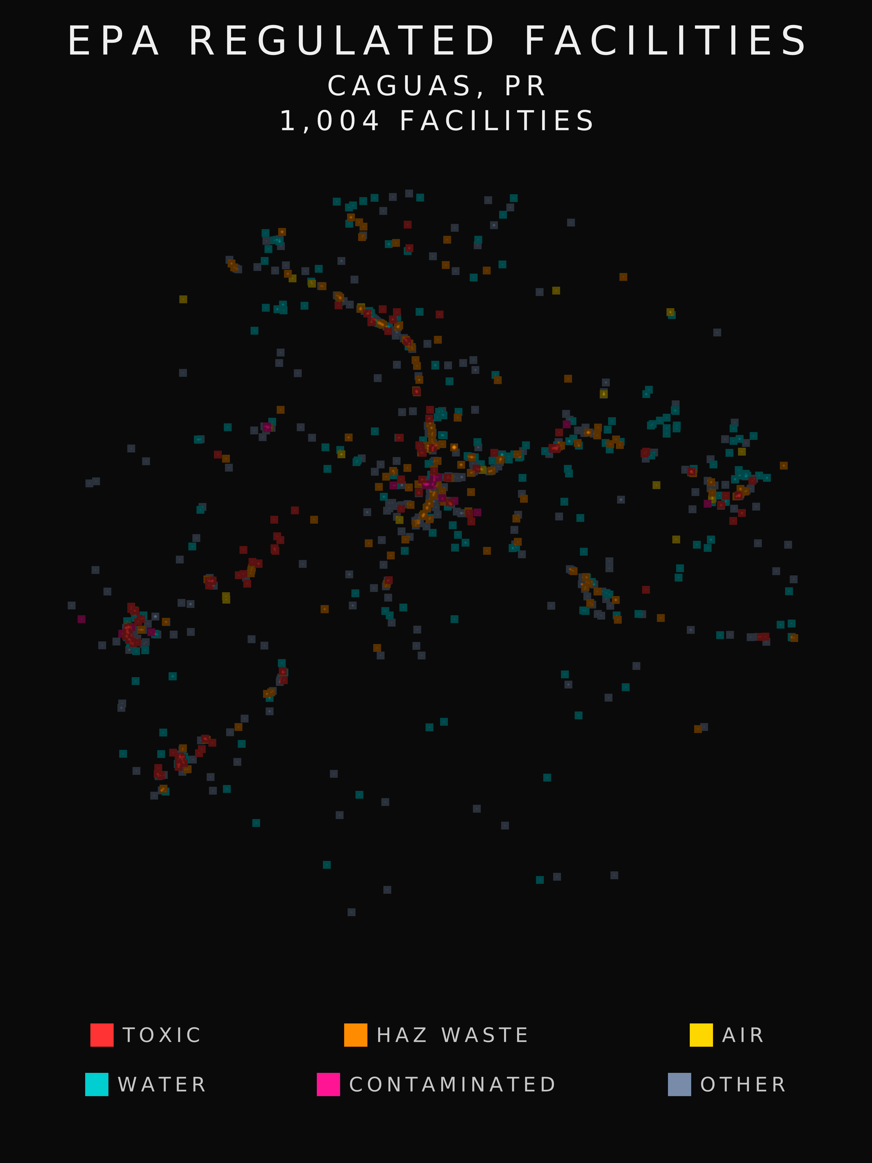 EPA facility radar for Caguas