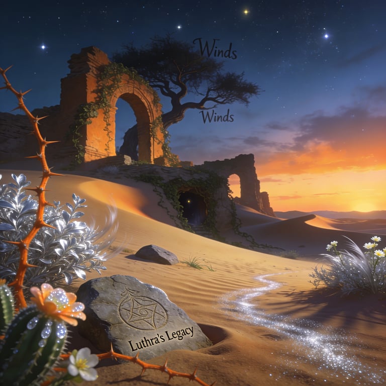 Concept art for The Zephyr Dunes of Luthra