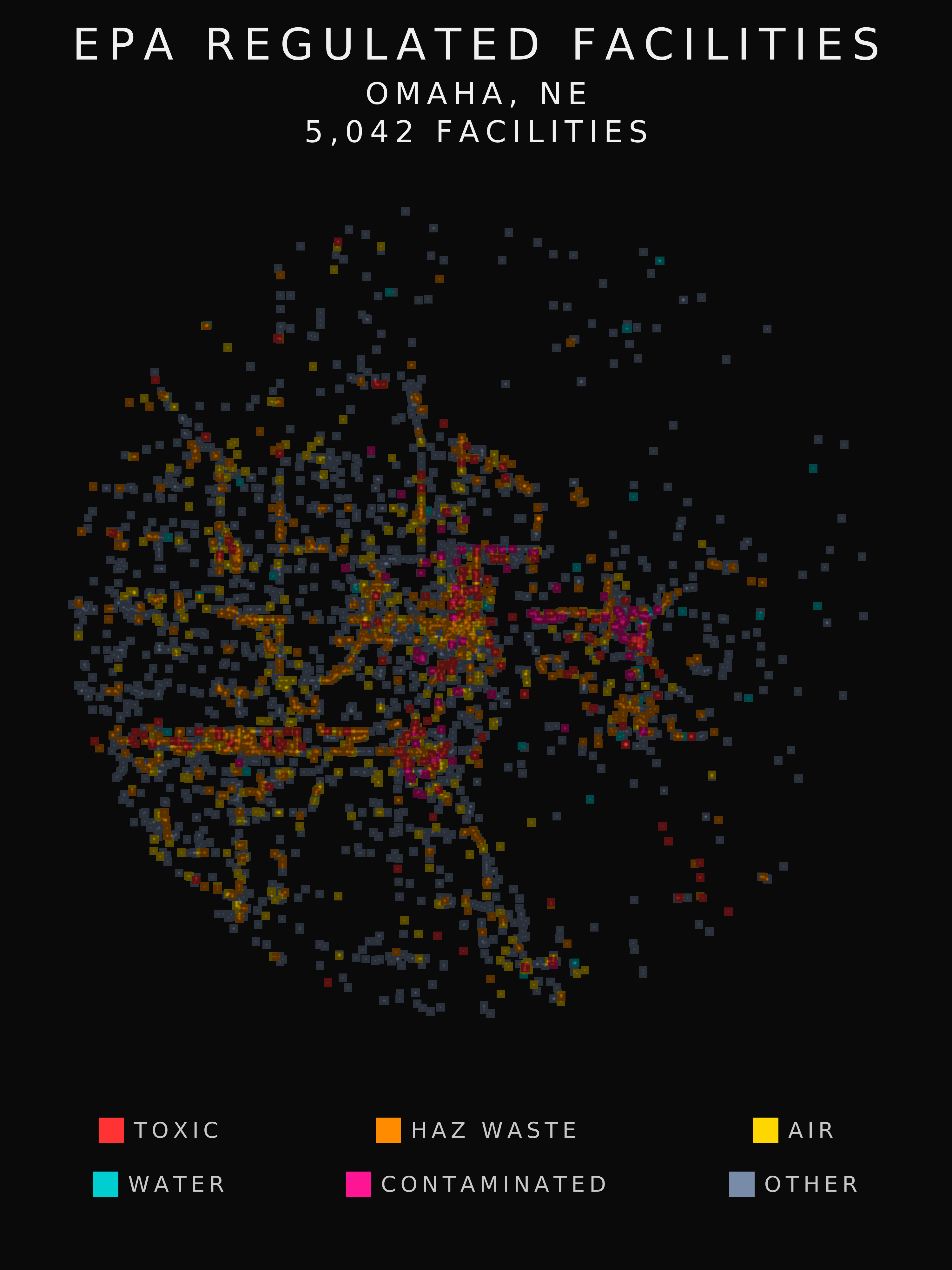 EPA facility radar for Omaha