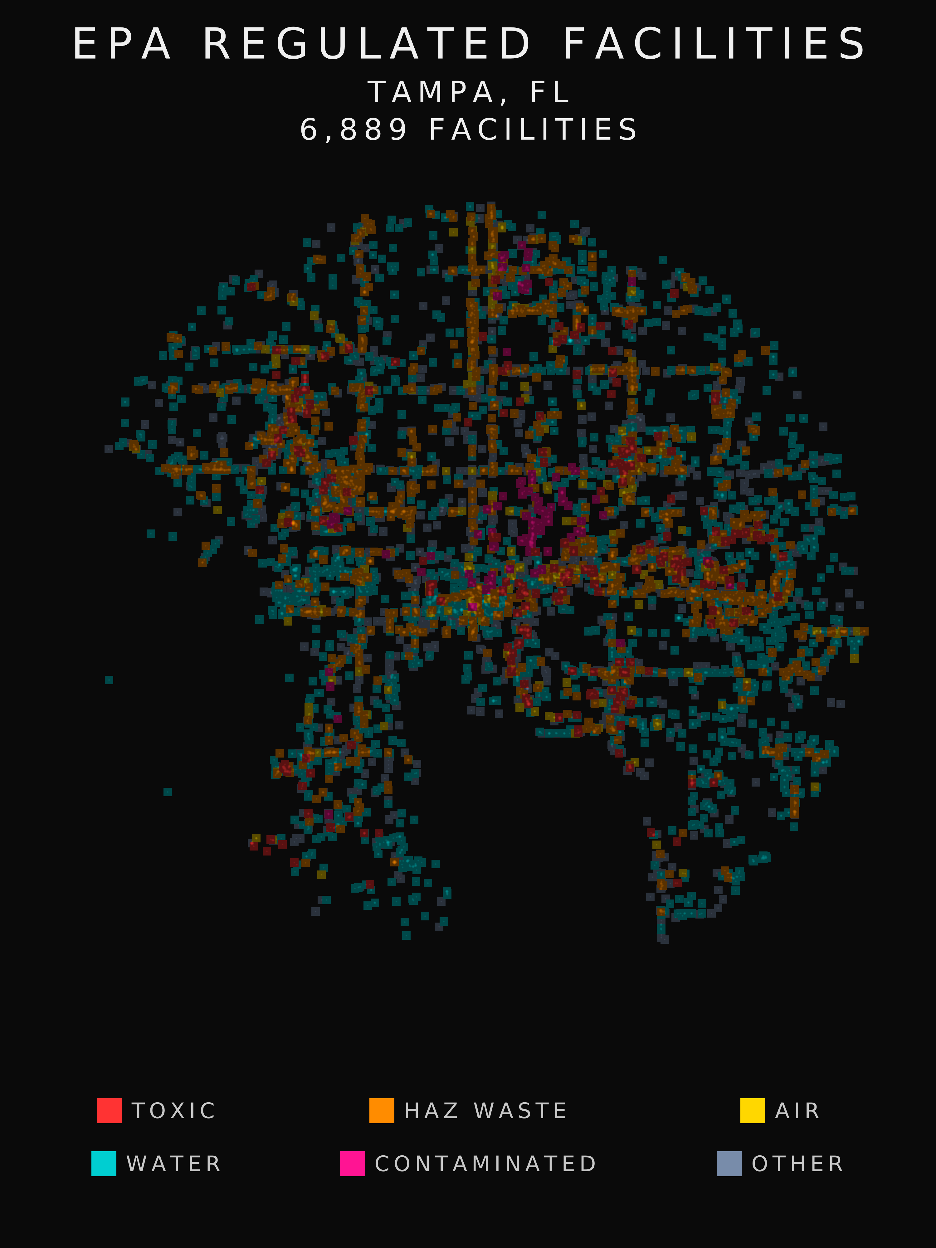 EPA facility radar for Tampa