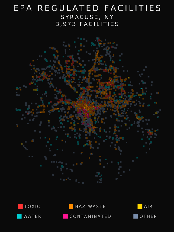 EPA facility radar for Syracuse