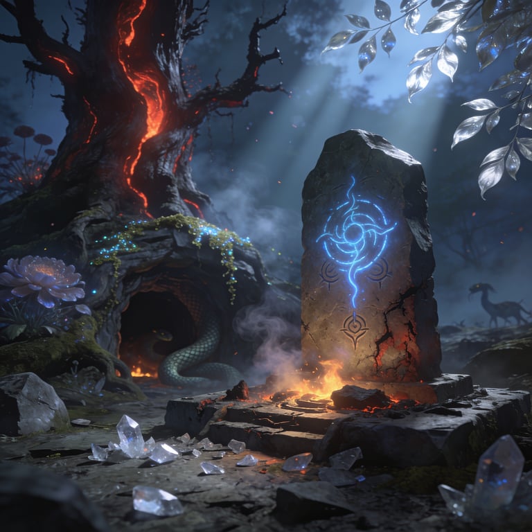 Concept art for The Smoldering Thicket