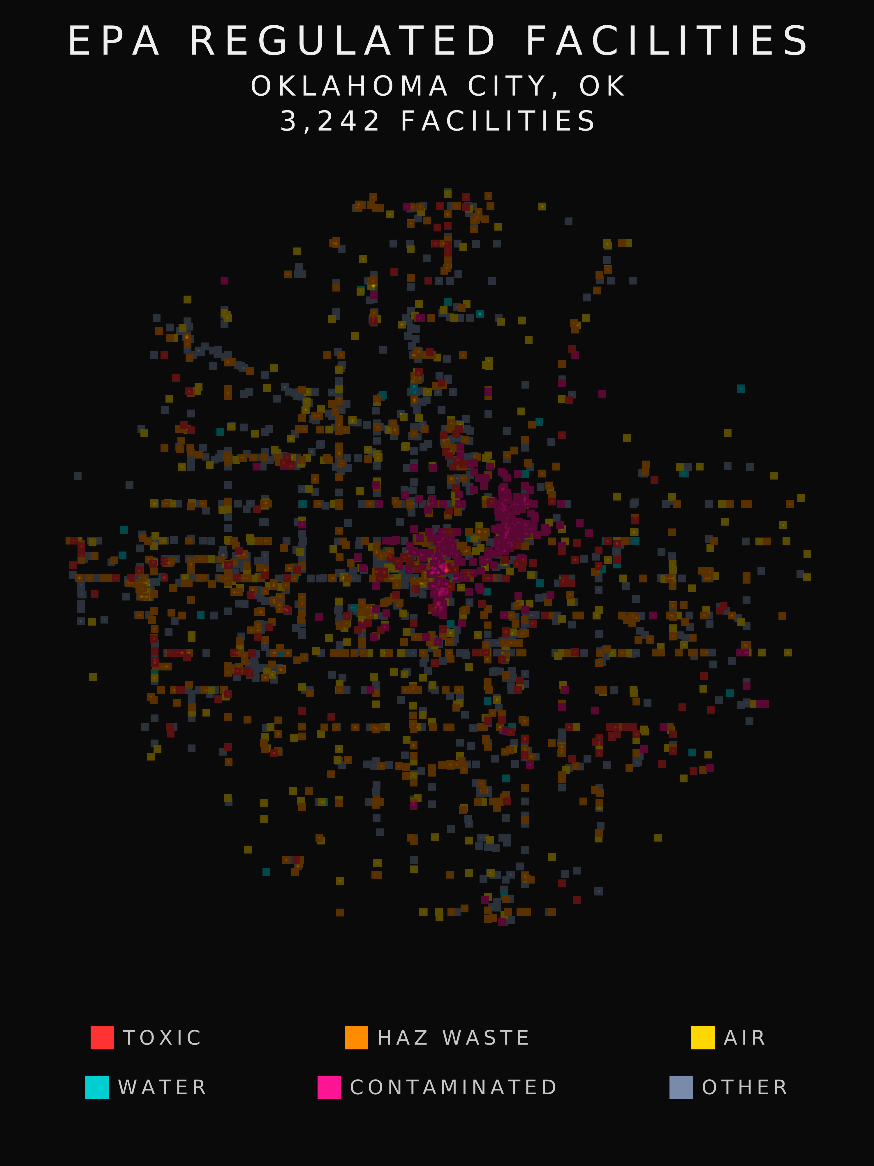 EPA facility radar for Oklahoma City