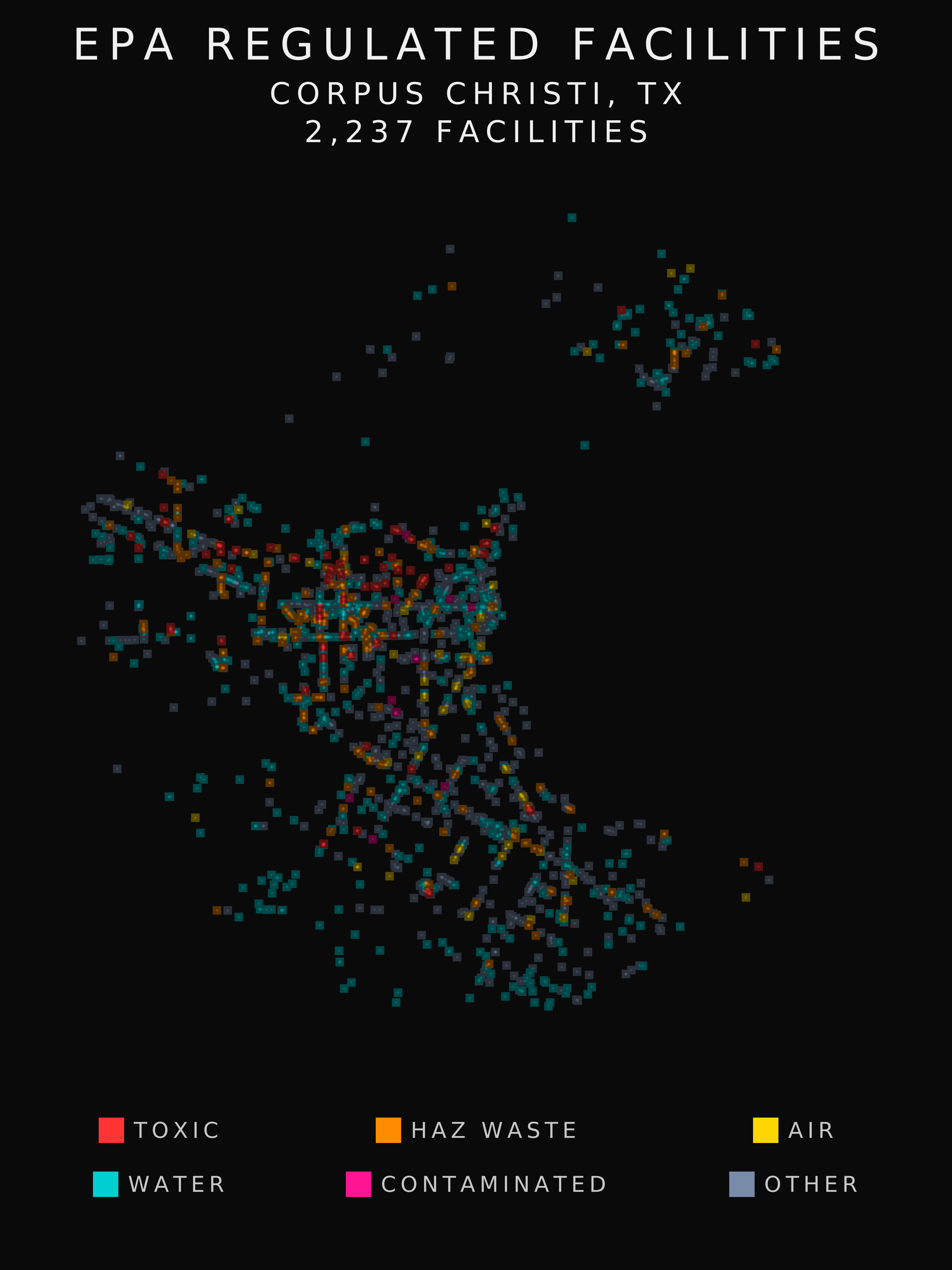 EPA facility radar for Corpus Christi
