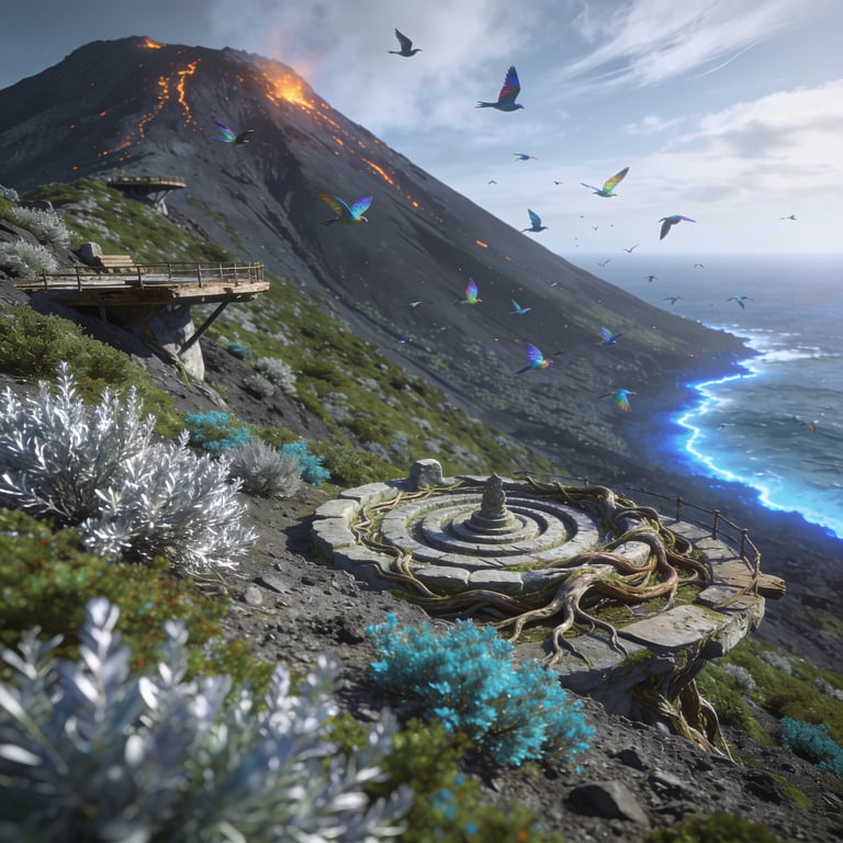 Concept art for Mount Uma'kora