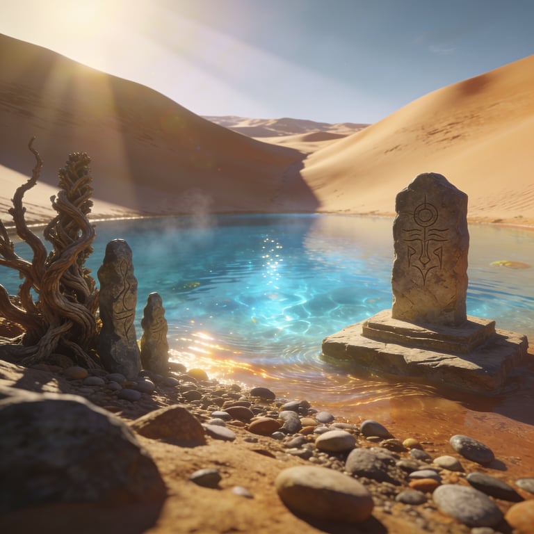 Concept art for The Azure Mirage