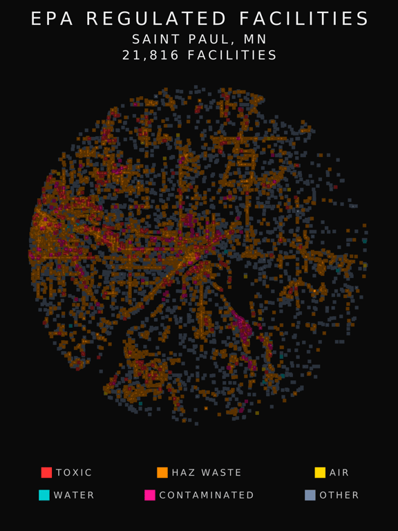 EPA facility radar for Saint Paul