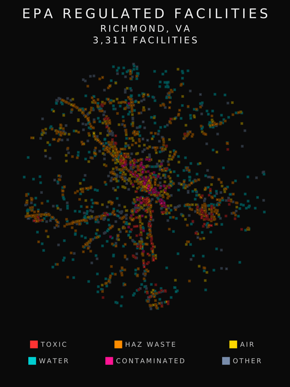 EPA facility radar for Richmond