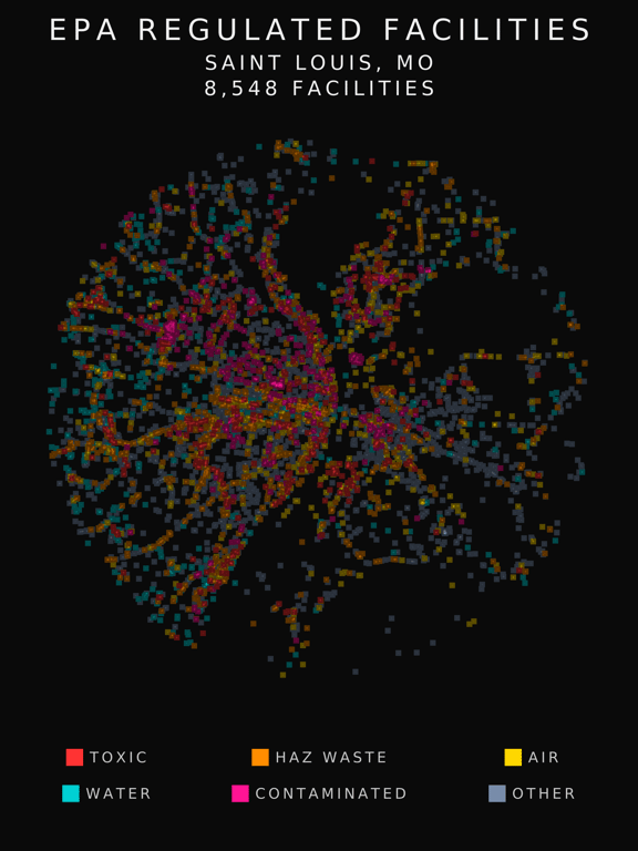 EPA facility radar for Saint Louis