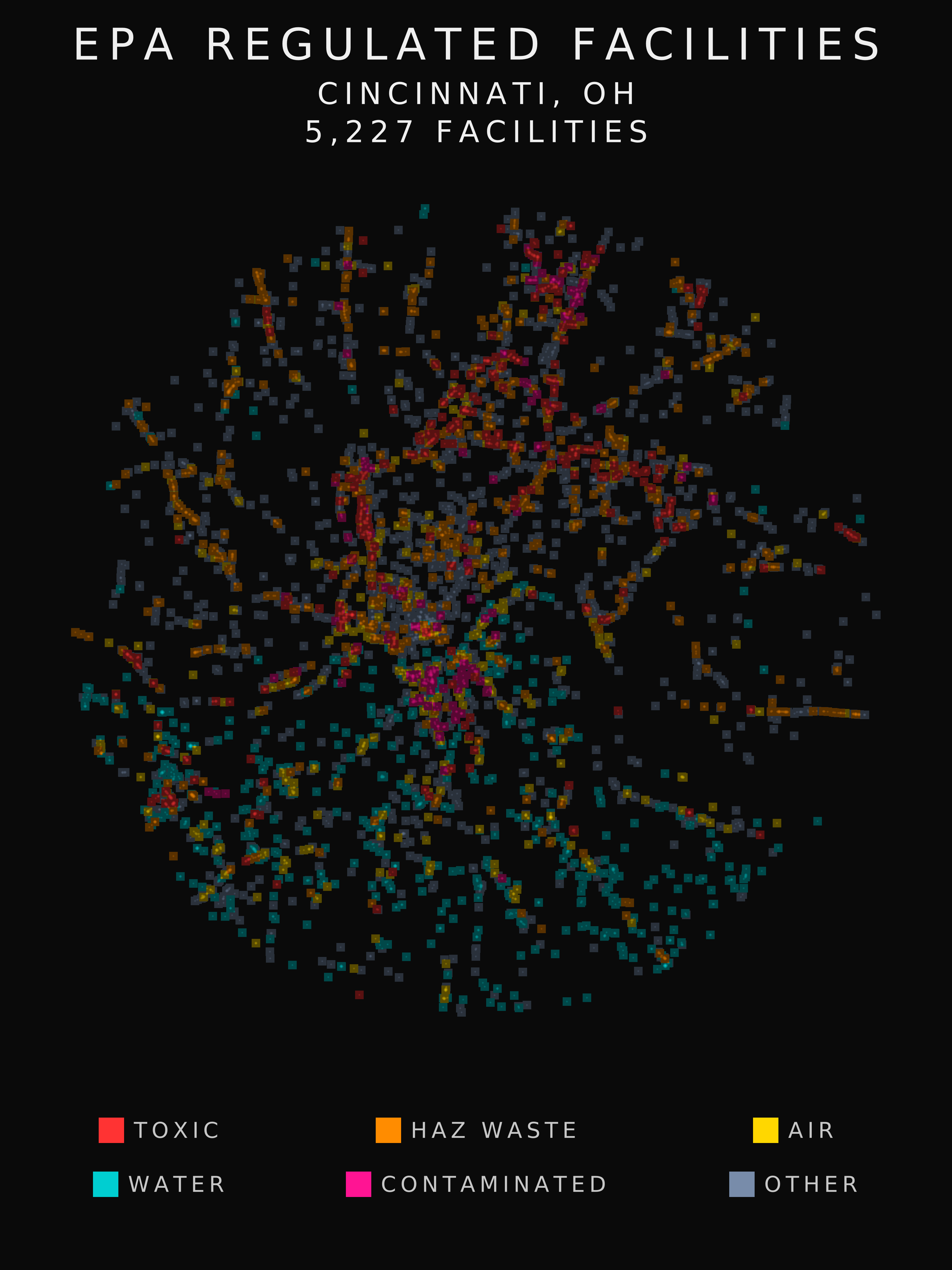 EPA facility radar for Cincinnati