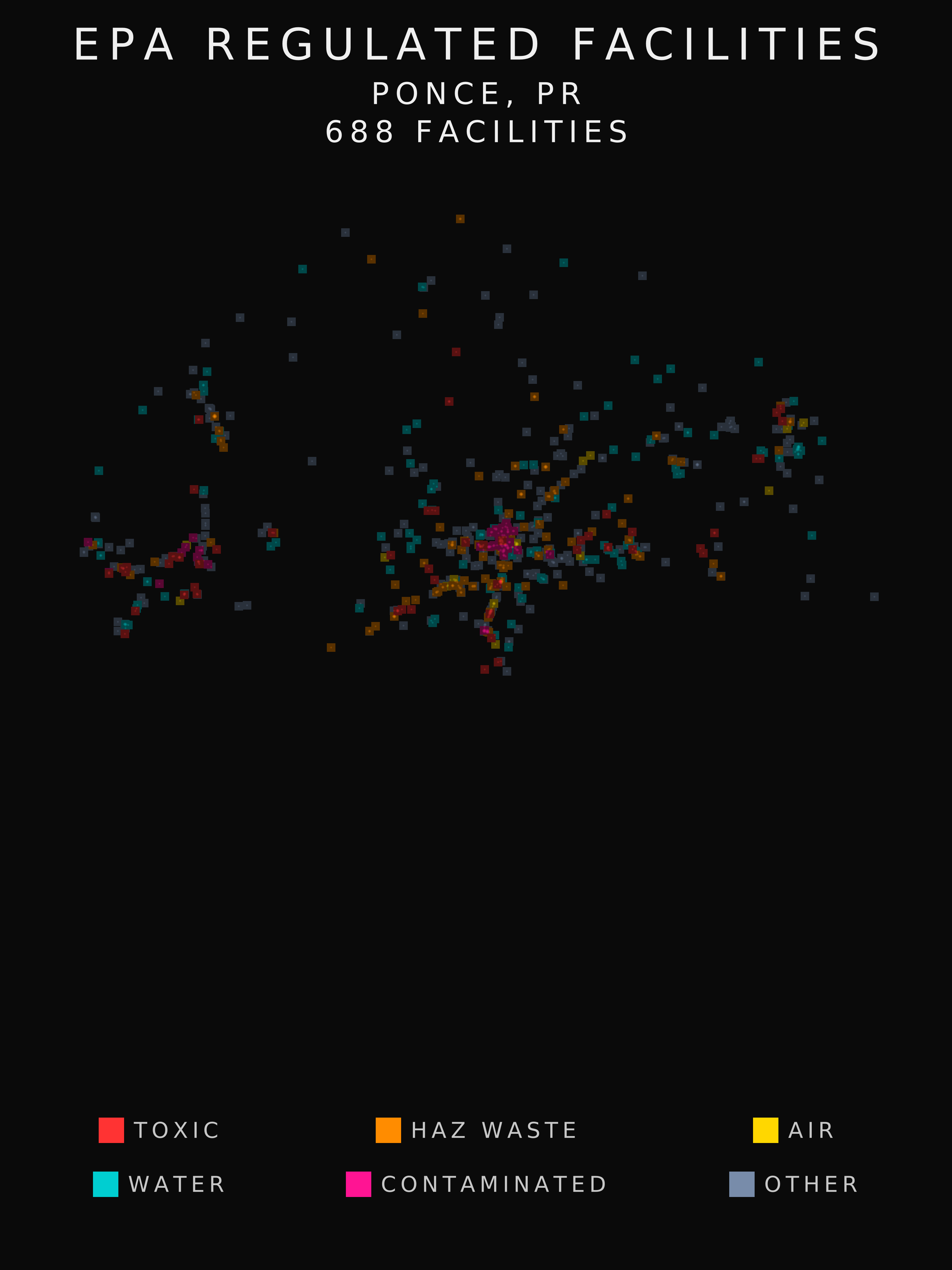 EPA facility radar for Ponce