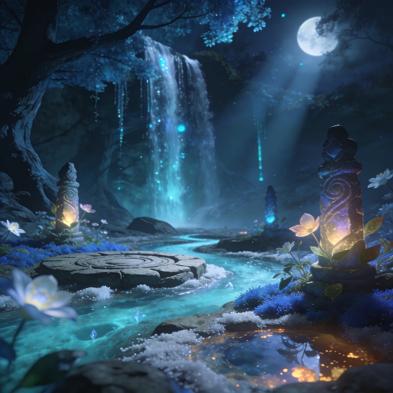 Concept art for Azure Alkaline Woods