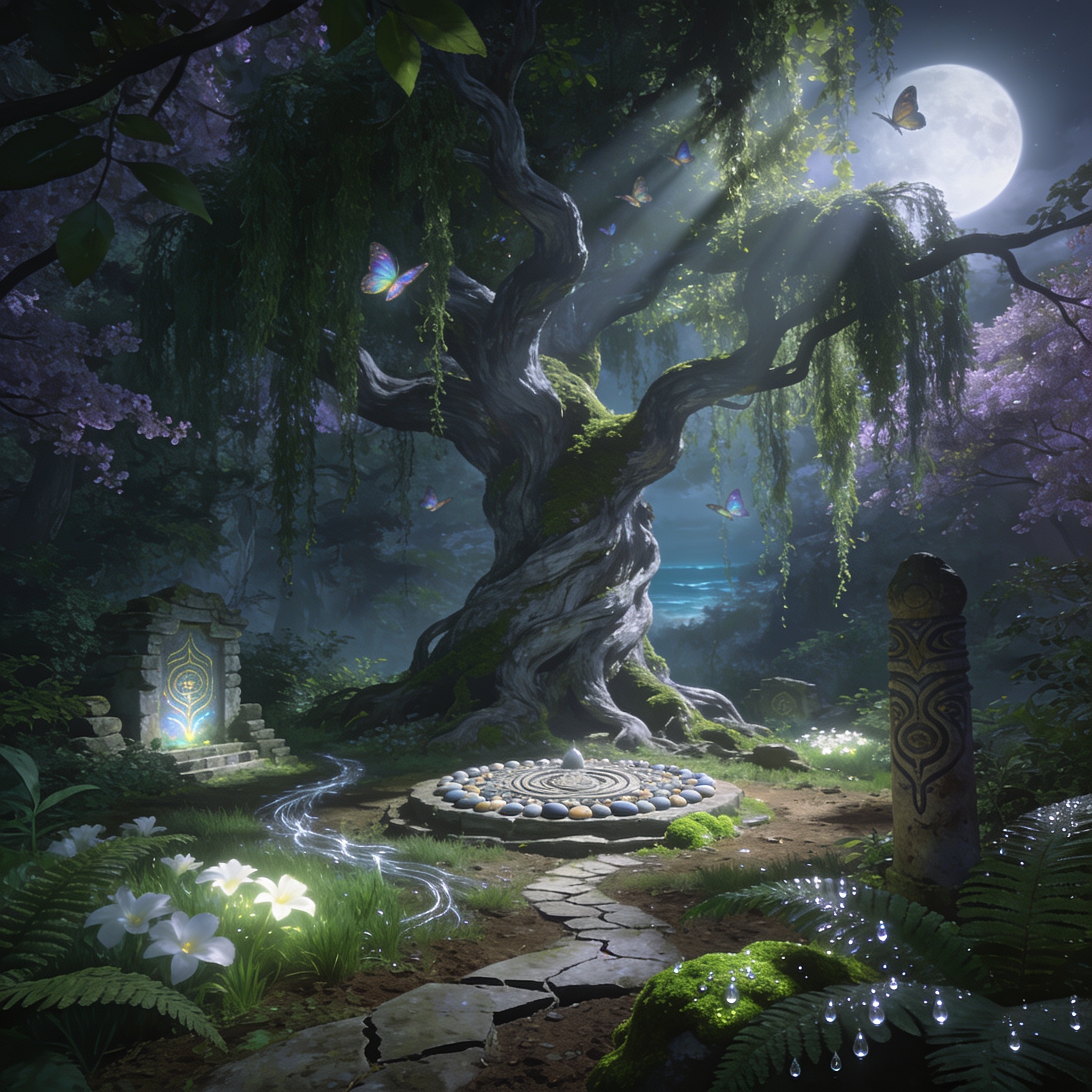 Concept art for The Fractured Glade of Silvarath
