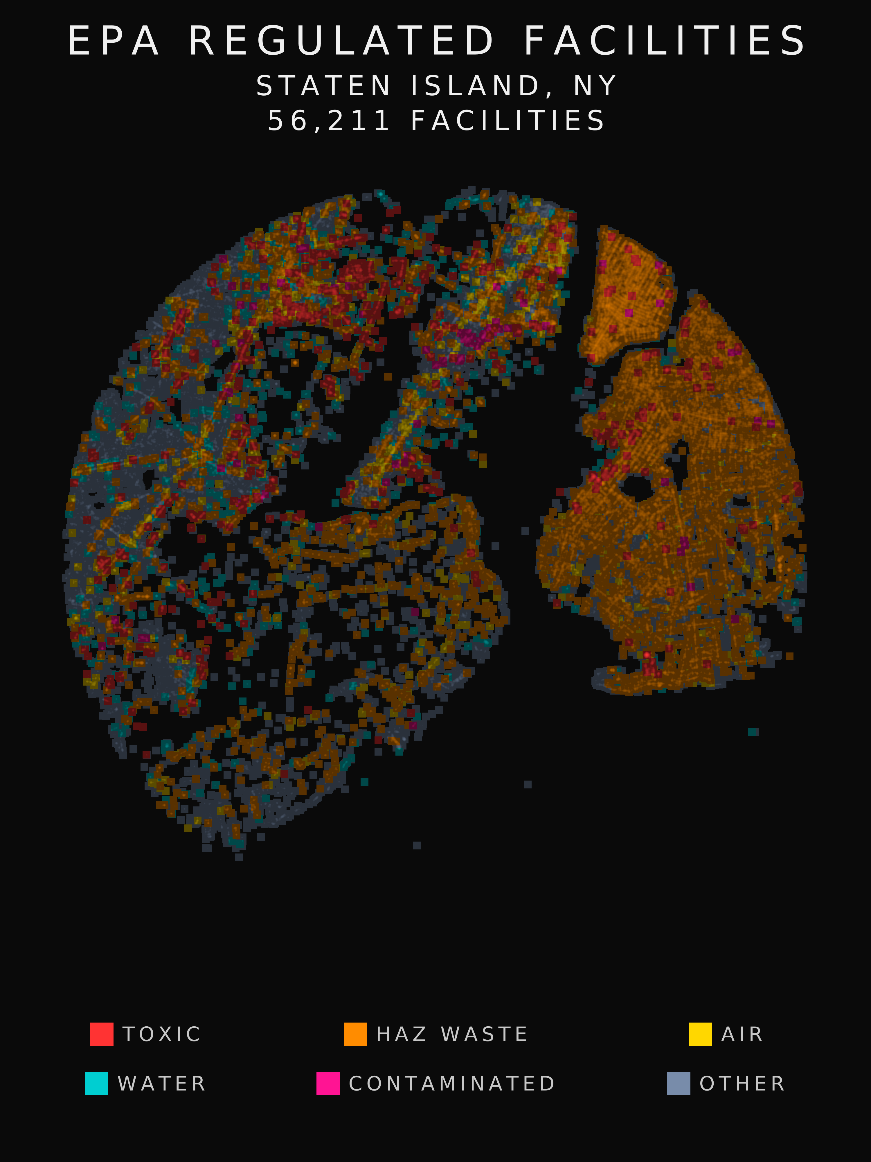EPA facility radar for Staten Island