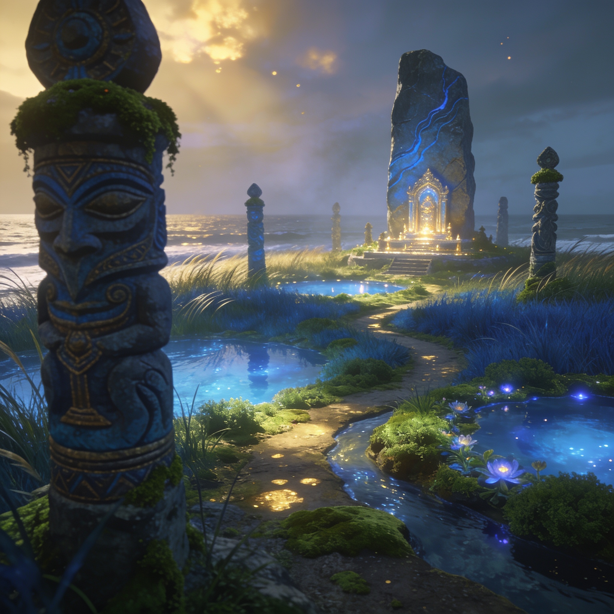 Concept art for Azure Thicket