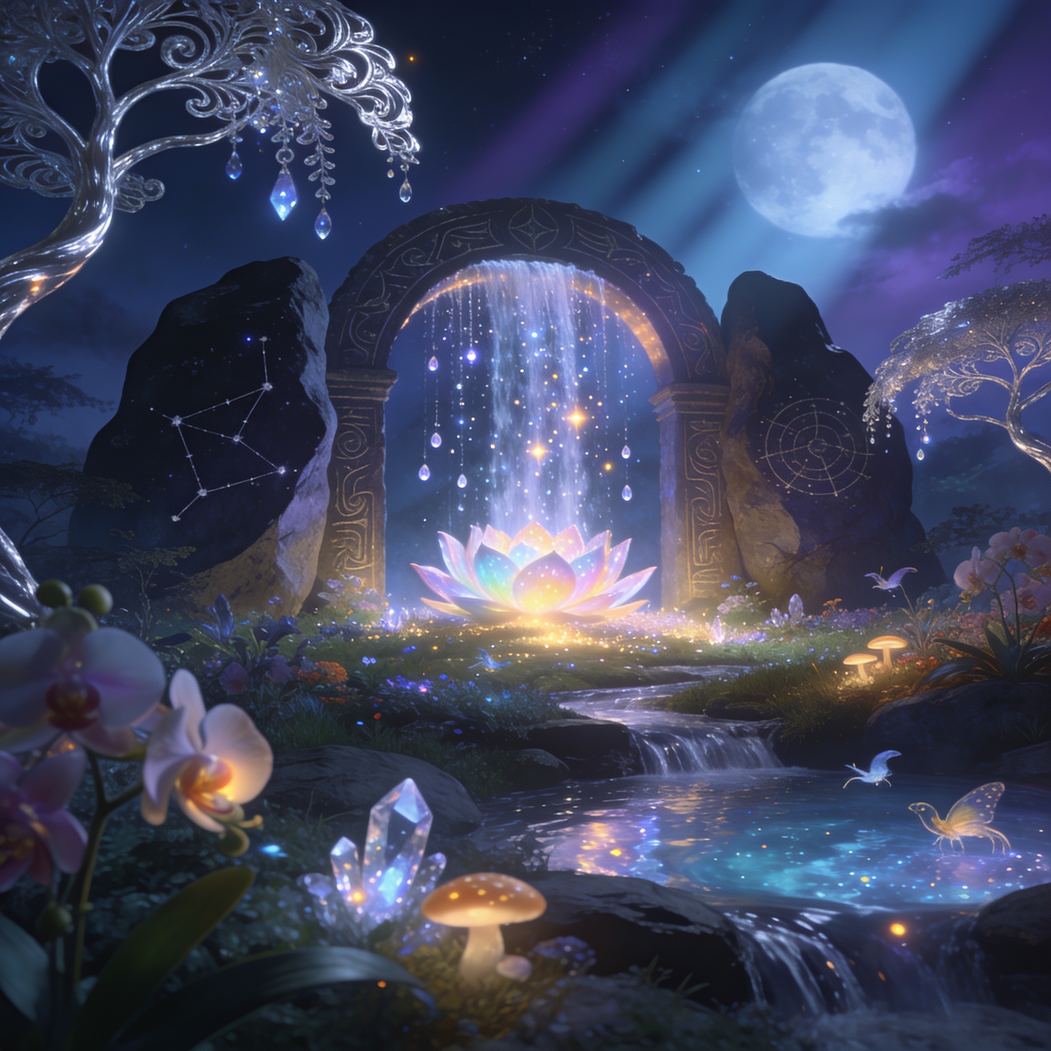 Concept art for The Haven of Starlight Glades