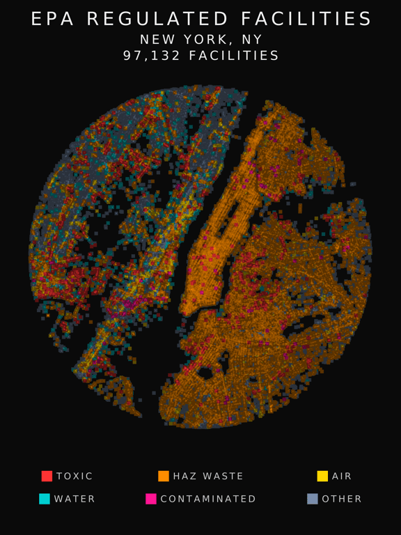 EPA facility radar for New York City