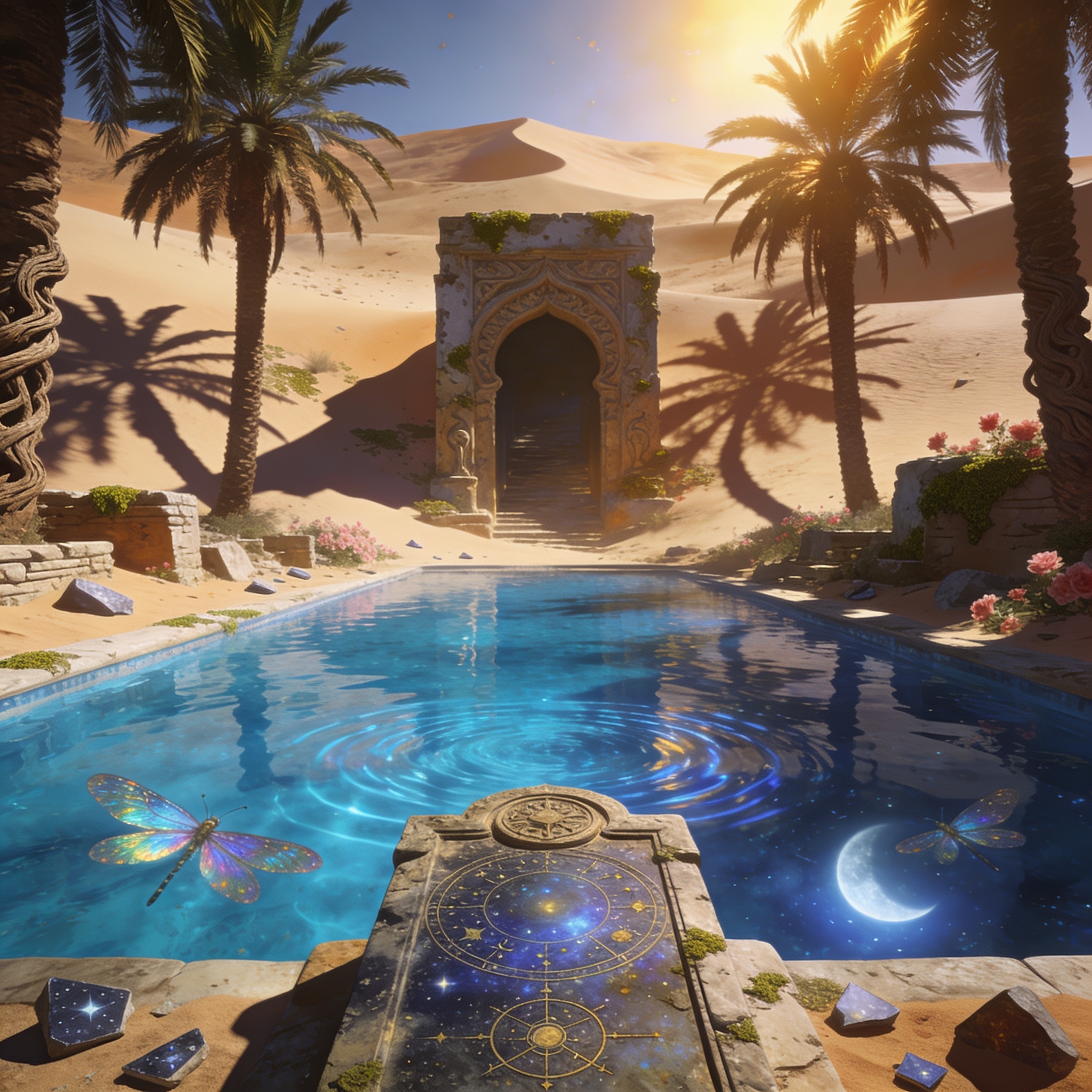 Concept art for The Celestial Oasis of Kordaen