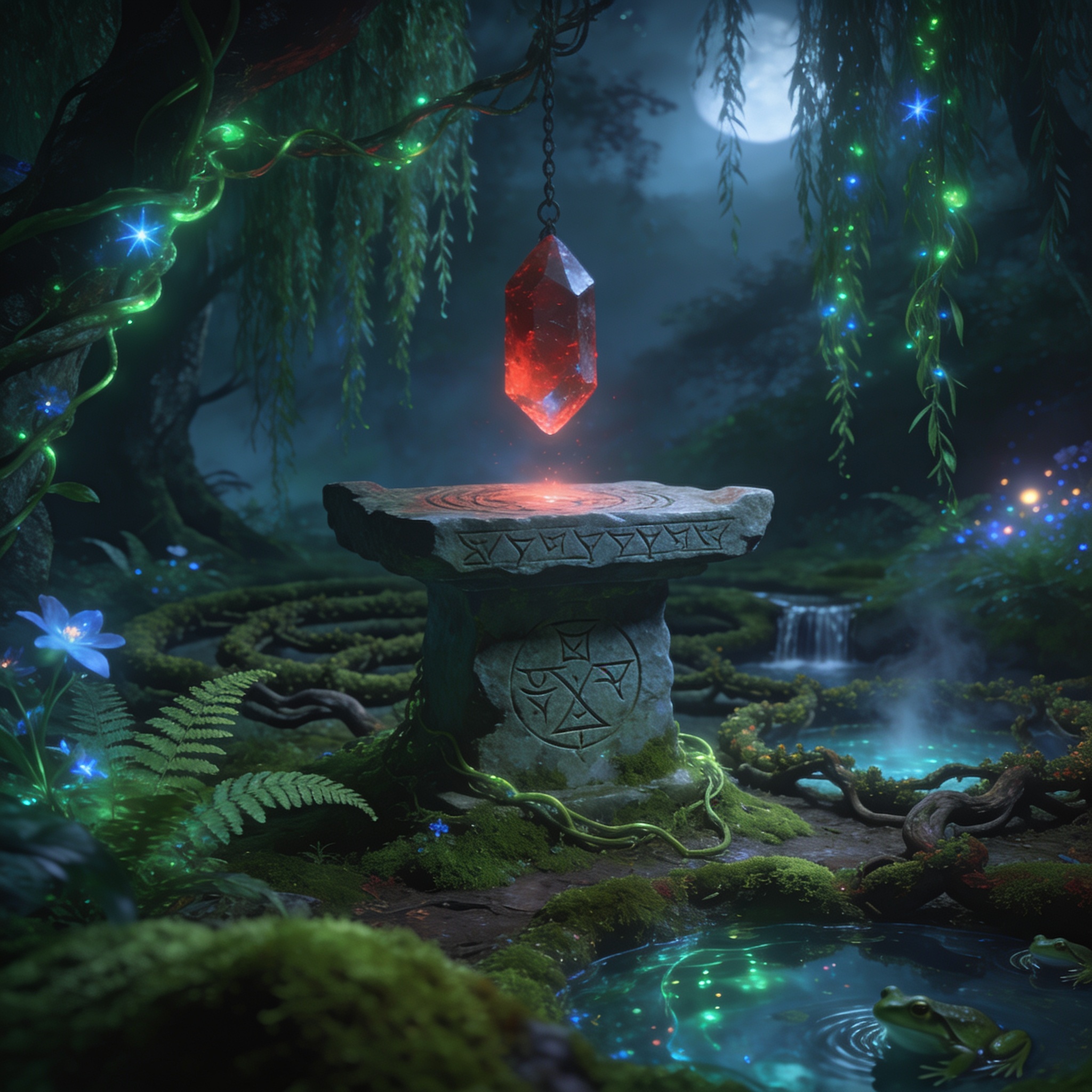 Concept art for The Luminous Thicket