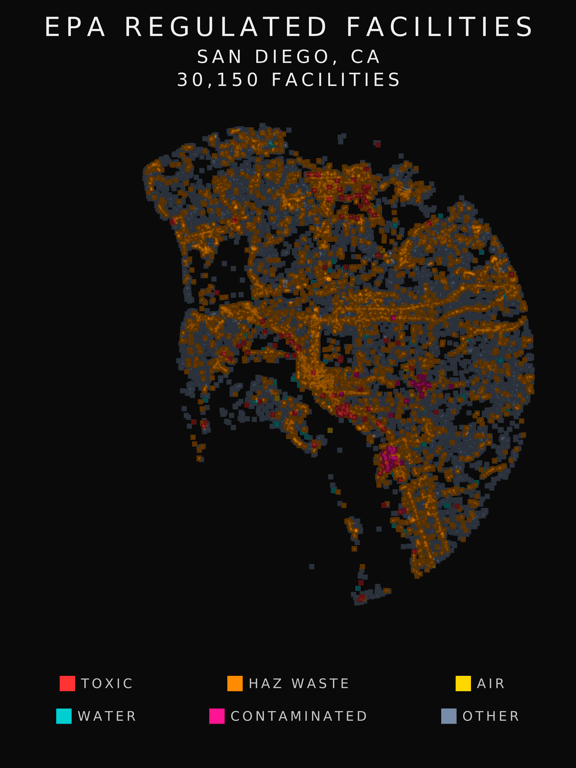 EPA facility radar for San Diego